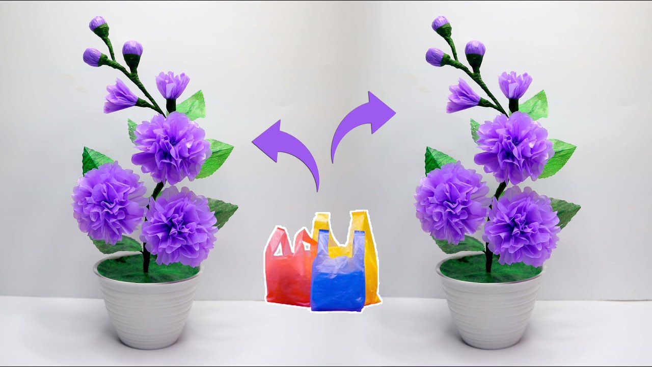 Contoh Gambar Bunga Dari Kantong Plastik - KibrisPDR