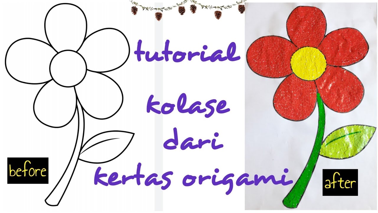 Detail Contoh Gambar Bunga Dari Kertas Lipat Nomer 13