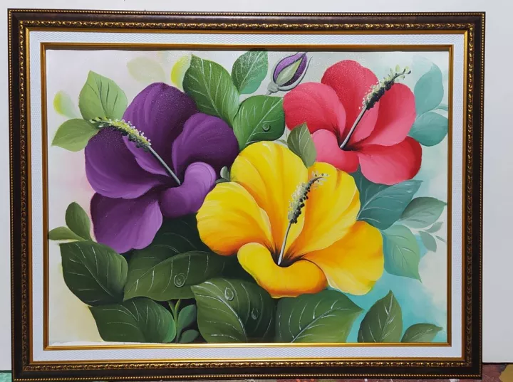 Detail Contoh Gambar Bunga Di Kanvas Yang Mudah Nomer 18