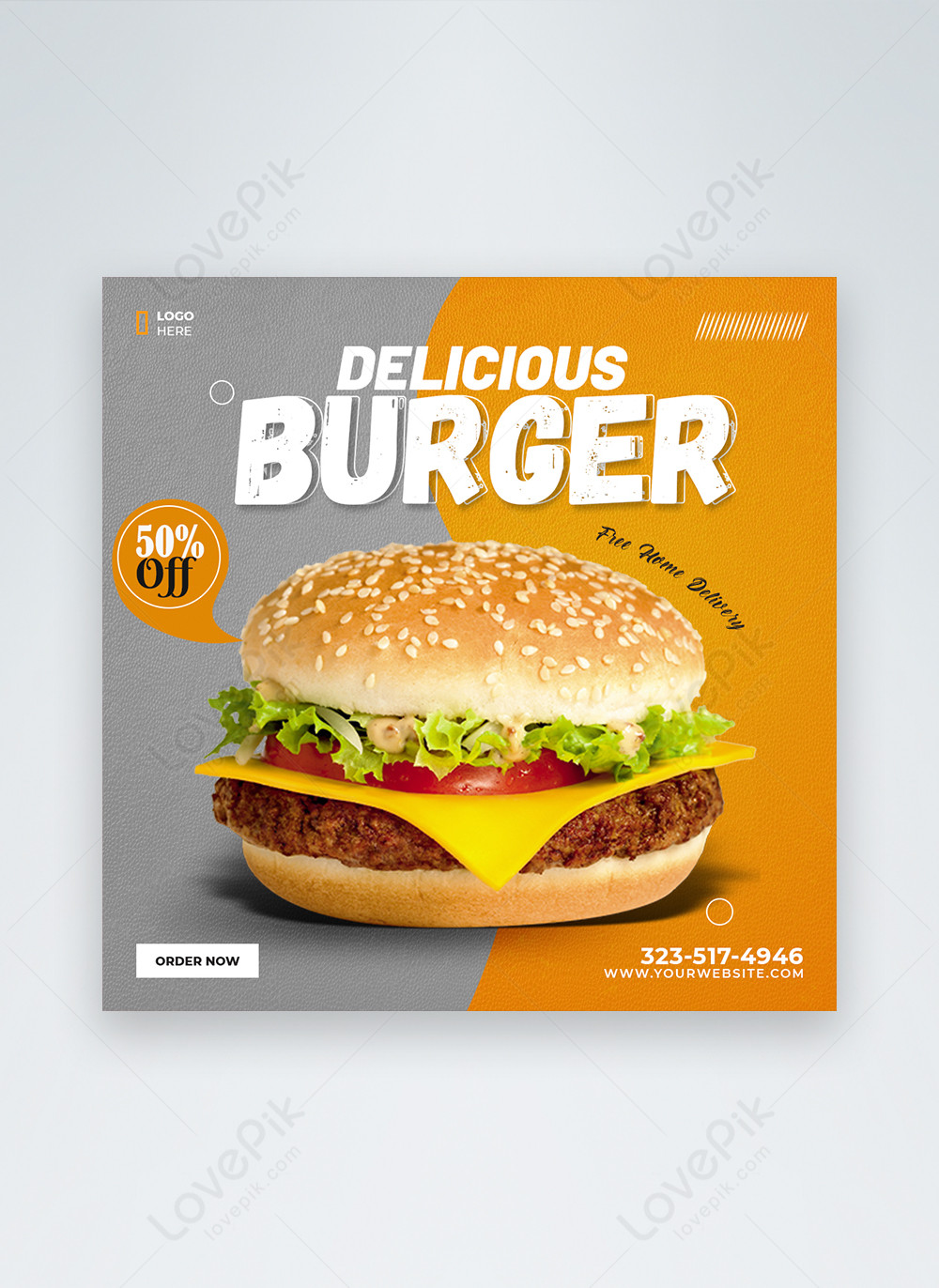 Detail Contoh Gambar Burger Nomer 24