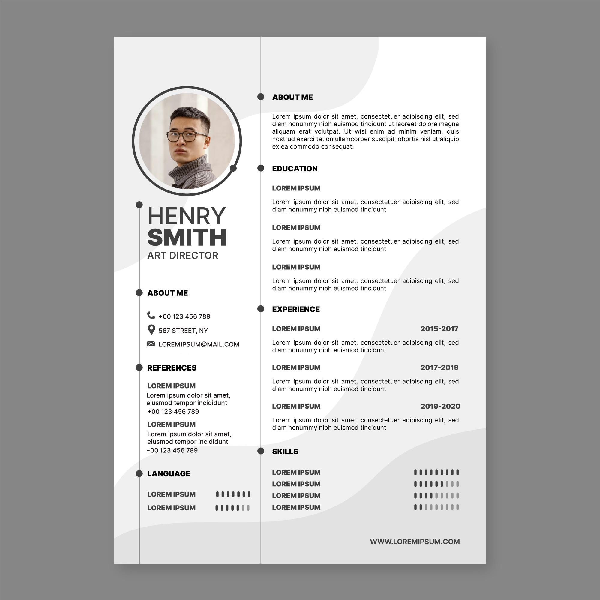 Detail Contoh Gambar Curriculum Vitae Nomer 3