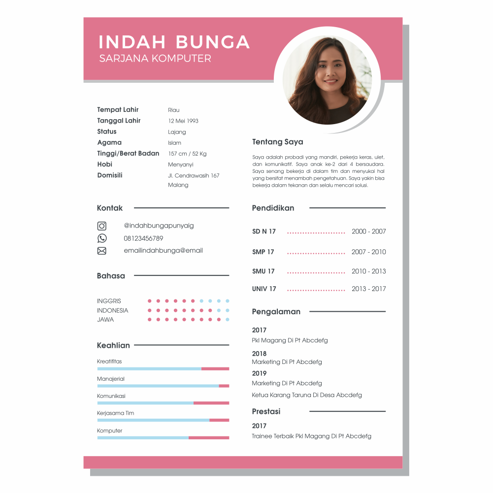 Detail Contoh Gambar Cv Nomer 38