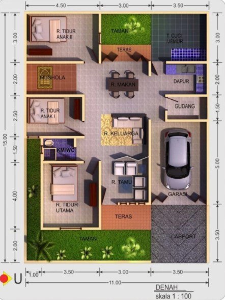 Detail Contoh Gambar Denah Nomer 15