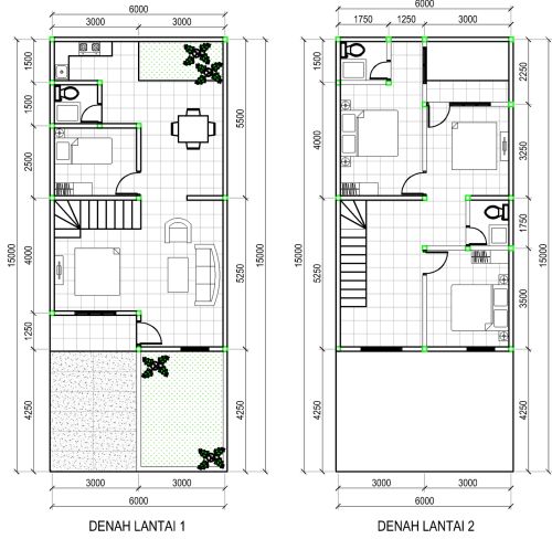 Detail Contoh Gambar Denah 2 Lantai Nomer 13