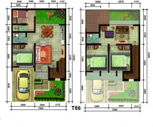 Detail Contoh Gambar Denah 2 Lantai Nomer 18