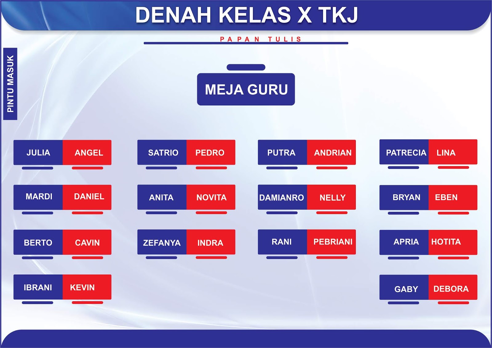 Detail Contoh Gambar Denah Kelas Nomer 19