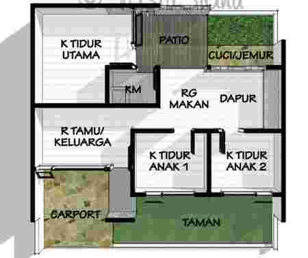 Detail Contoh Gambar Denah Rumah Impian Nomer 32