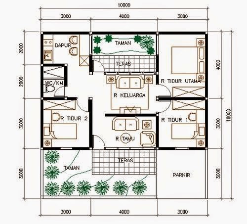 Detail Contoh Gambar Denah Rumah Sederhana Nomer 23