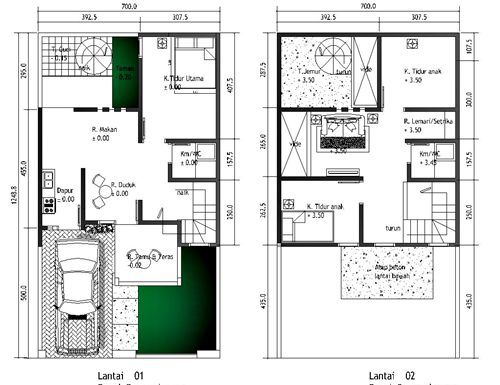 Detail Contoh Gambar Denah Rumah Type 36 Nomer 38