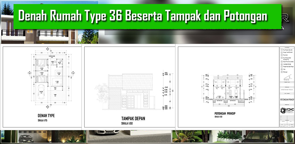 Detail Contoh Gambar Denah Rumah Type 36 Nomer 53