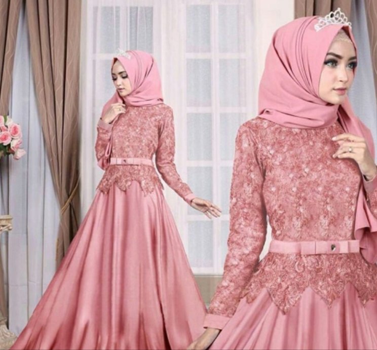 Contoh Gambar Gamis Brokat - KibrisPDR