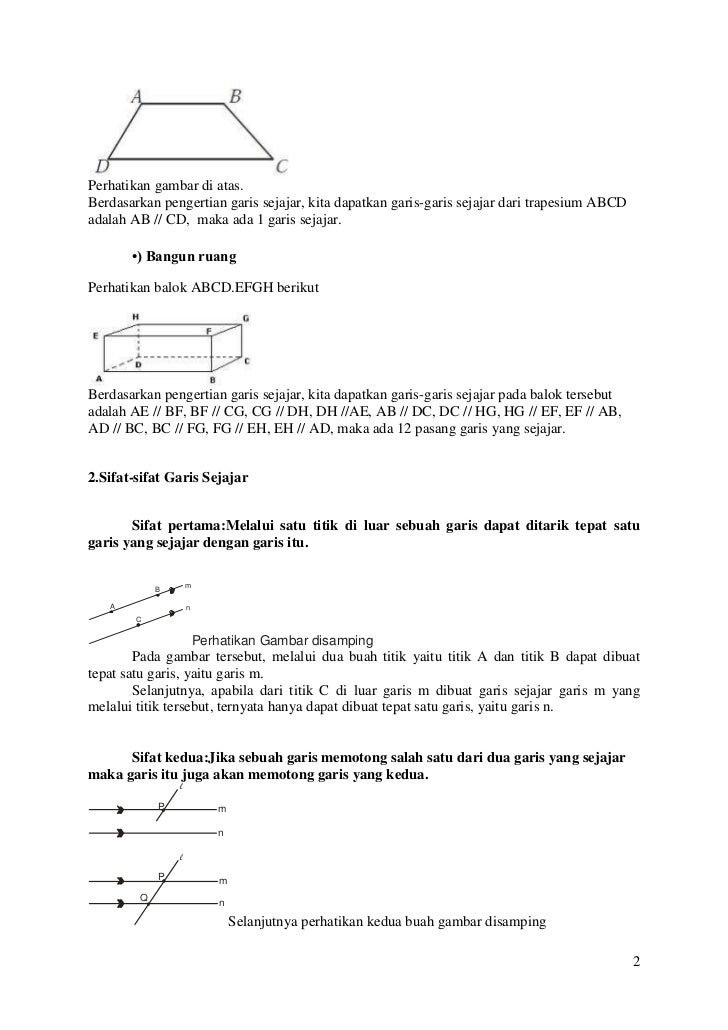 Detail Contoh Gambar Garis Sejajar Nomer 27