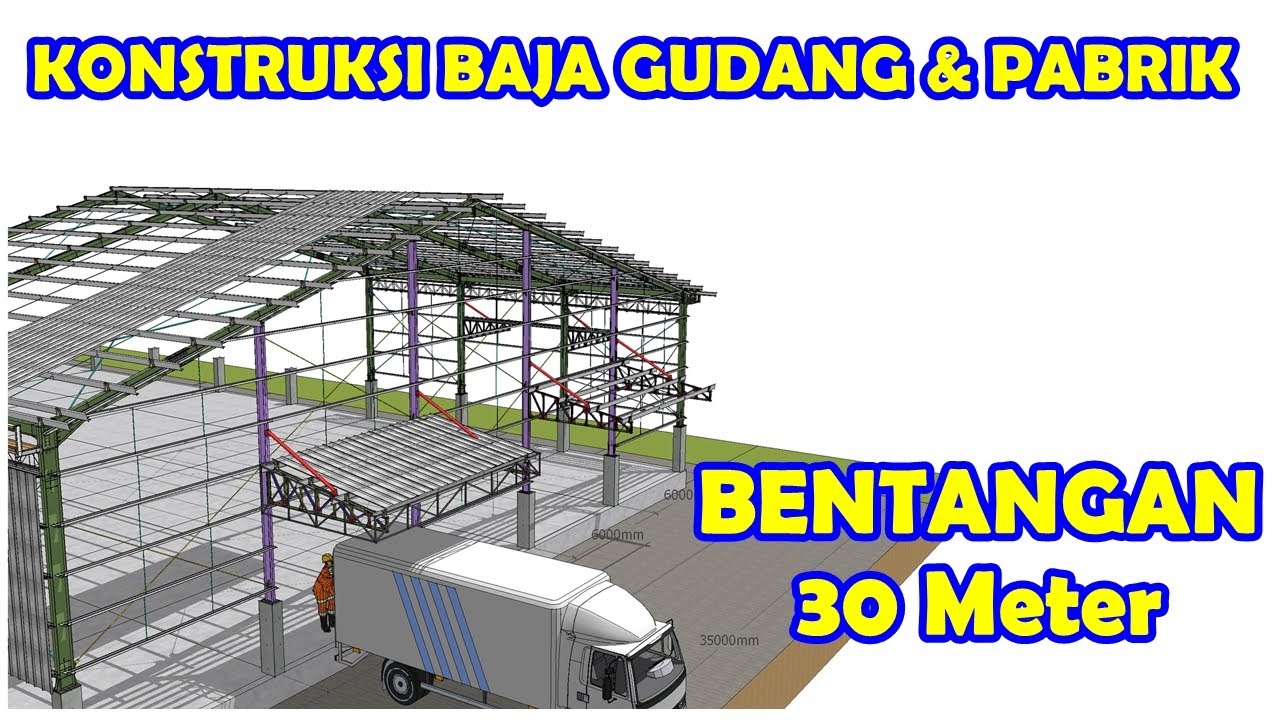 Detail Contoh Gambar Gudang Konstruksi Baja Nomer 17