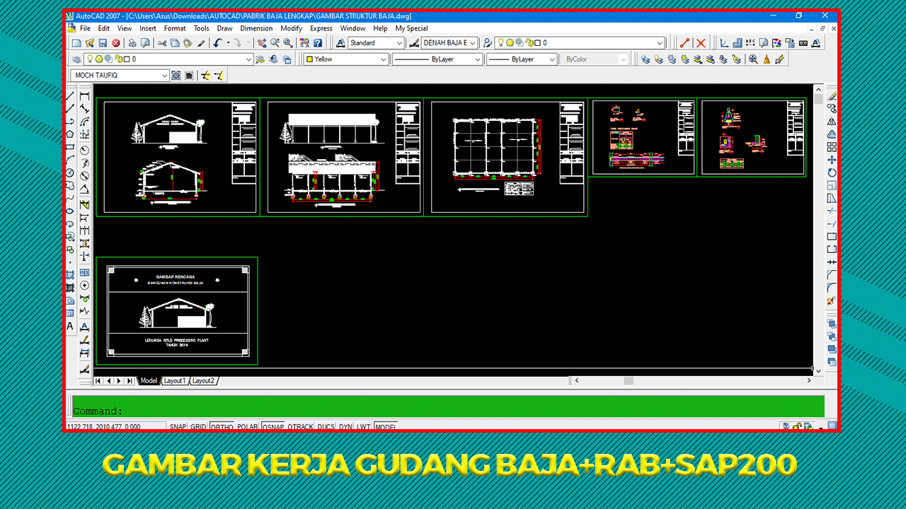 Detail Contoh Gambar Gudang Konstruksi Baja Nomer 6