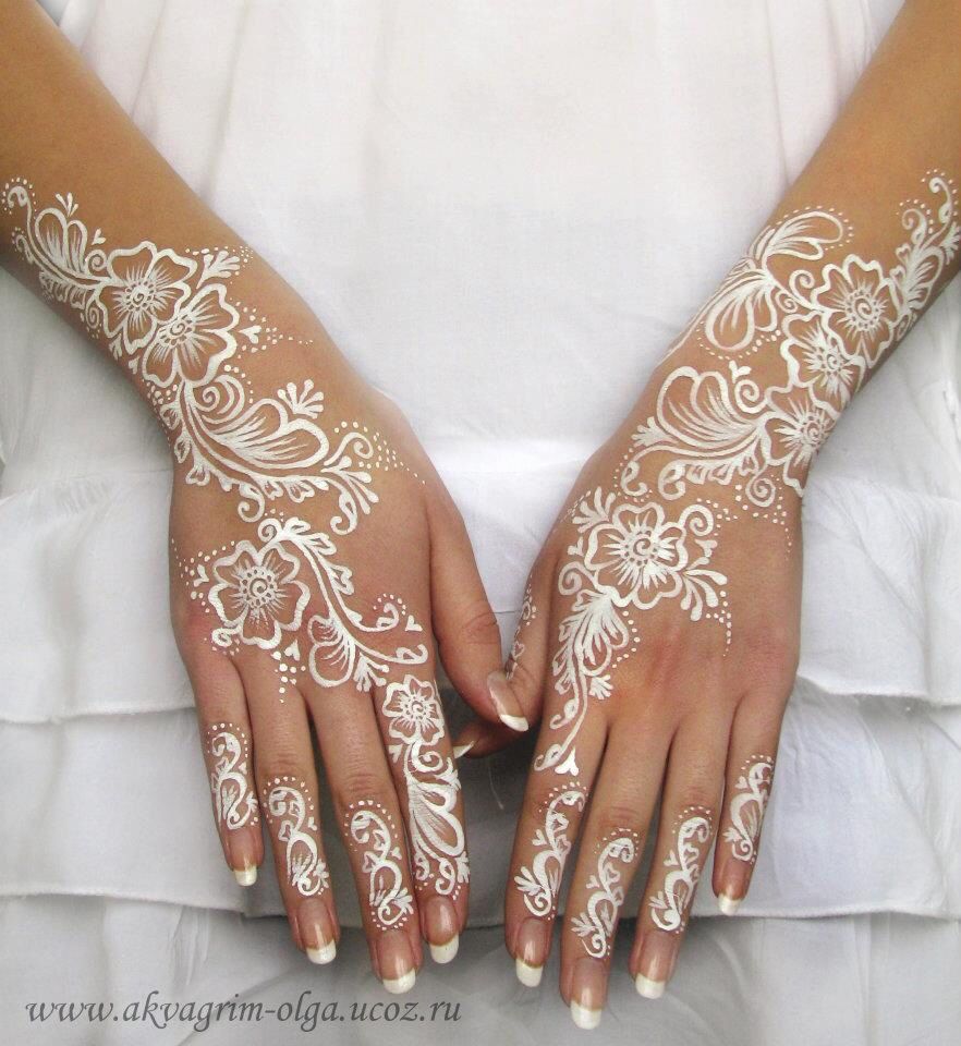 Detail Contoh Gambar Henna Putih Nomer 32