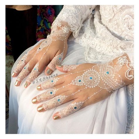 Detail Contoh Gambar Henna Putih Nomer 49