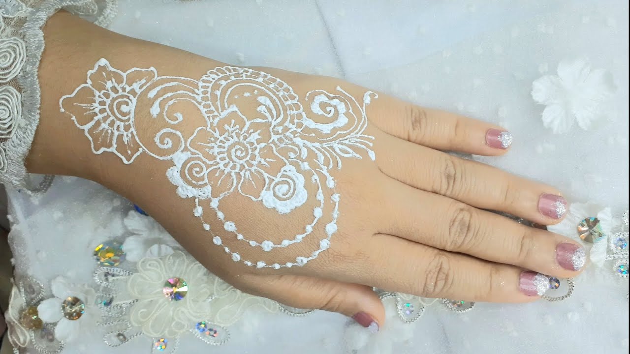 Detail Contoh Gambar Henna Putih Nomer 53