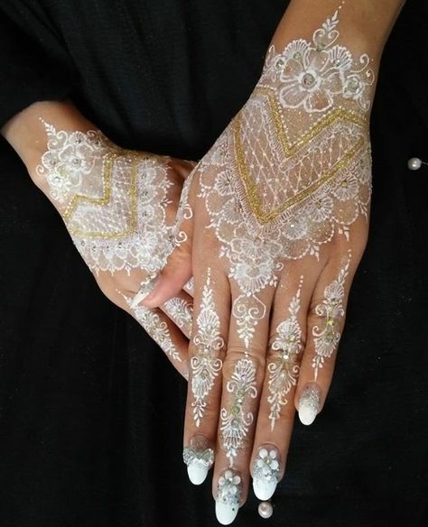 Detail Contoh Gambar Henna Putih Nomer 8