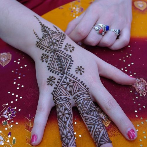 Detail Contoh Gambar Henna Yang Gampang Nomer 35