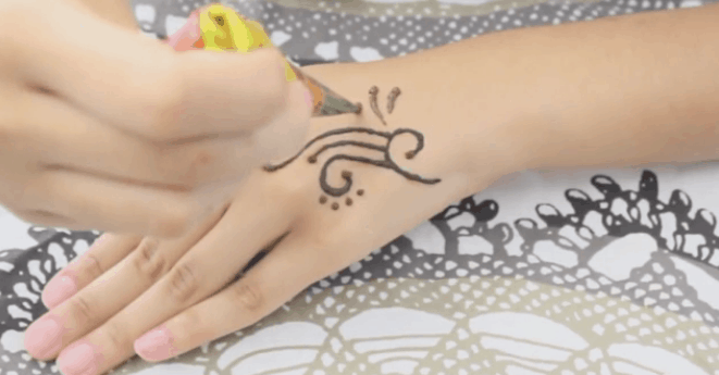 Detail Contoh Gambar Henna Yang Gampang Nomer 8