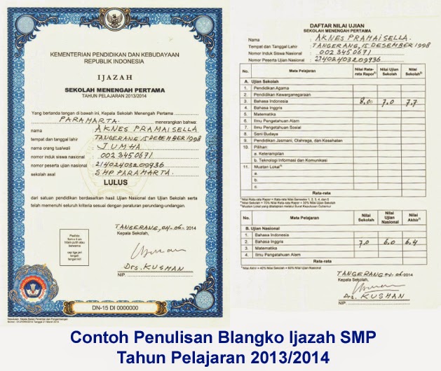 Detail Contoh Gambar Ijazah Nomer 17