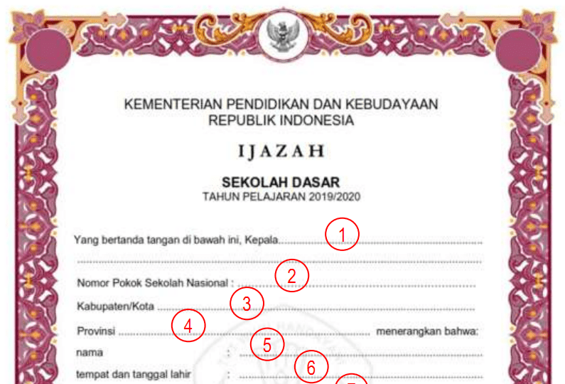 Detail Contoh Gambar Ijazah Nomer 19