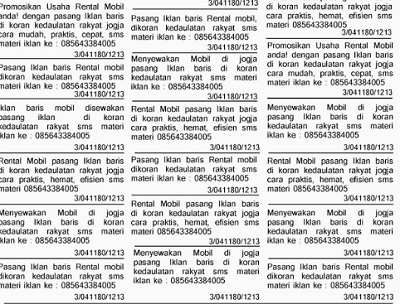 Detail Contoh Gambar Iklan Baris Nomer 32