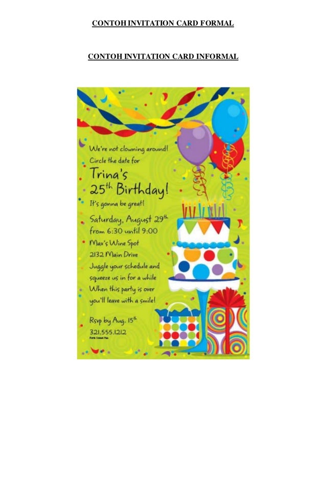 Detail Contoh Gambar Invitation Nomer 48