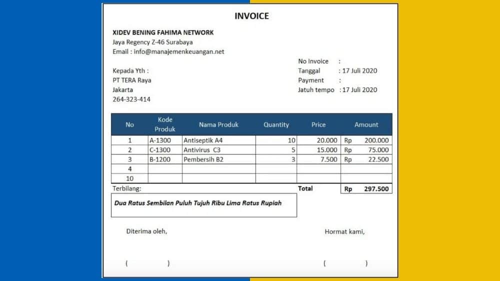 Detail Contoh Gambar Invoice Nomer 52