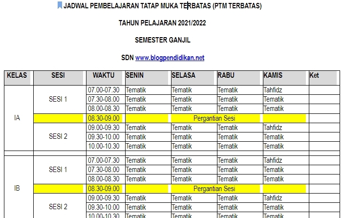 Detail Contoh Gambar Jadwal Pelajaran Nomer 14