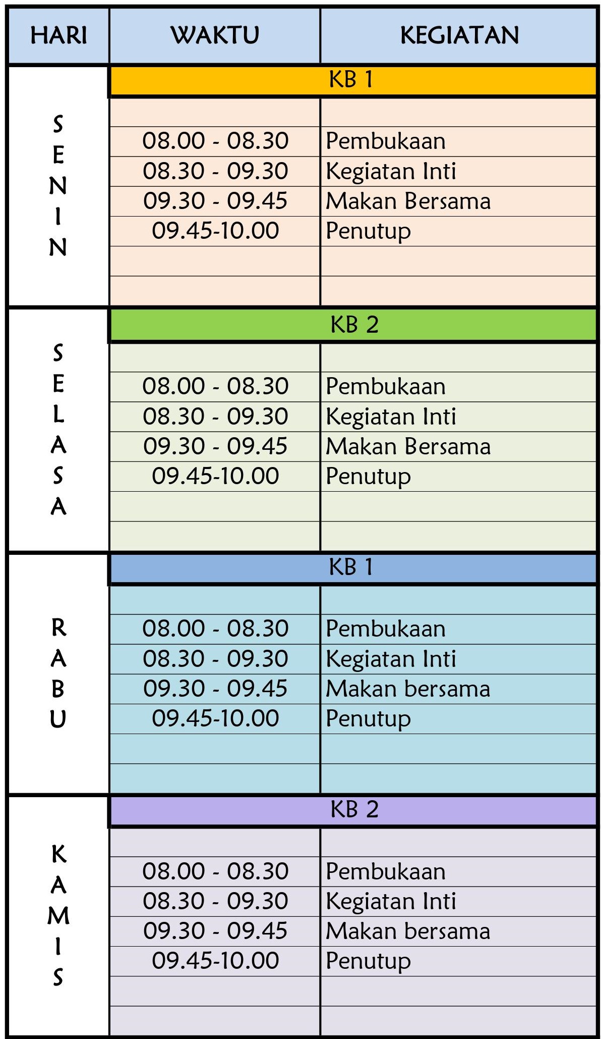 Detail Contoh Gambar Jadwal Pelajaran Nomer 23