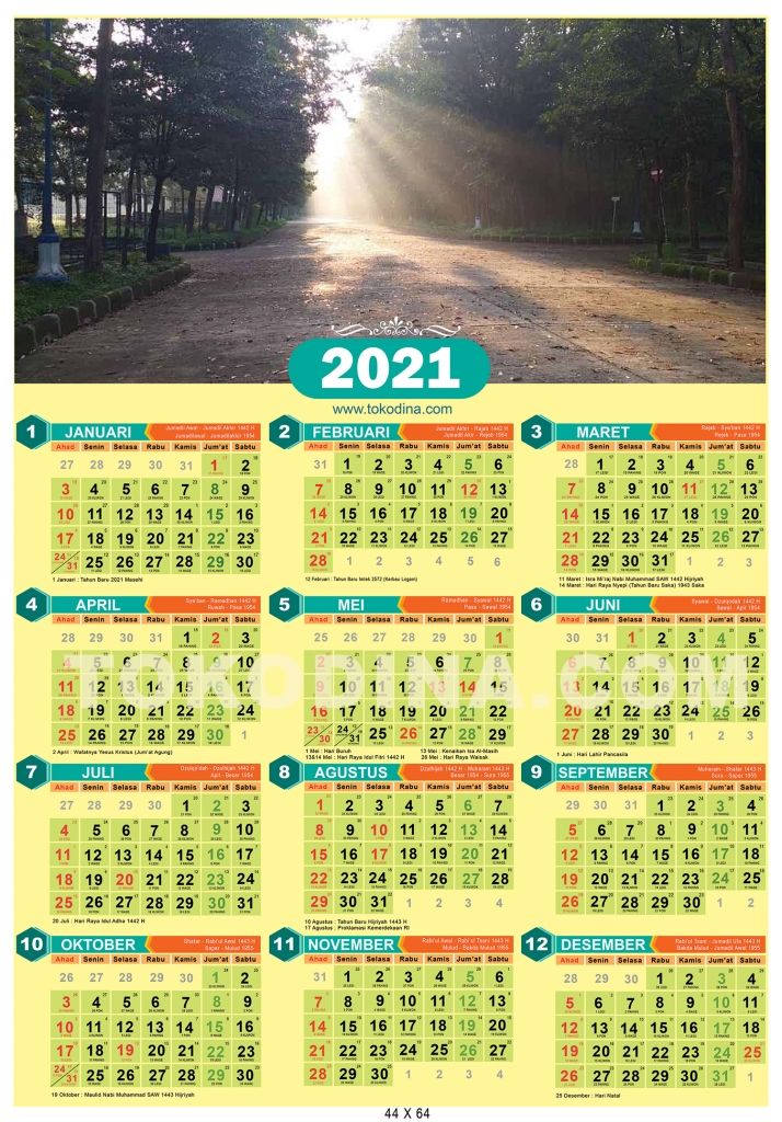 Detail Contoh Gambar Kalender 2021 Nomer 2