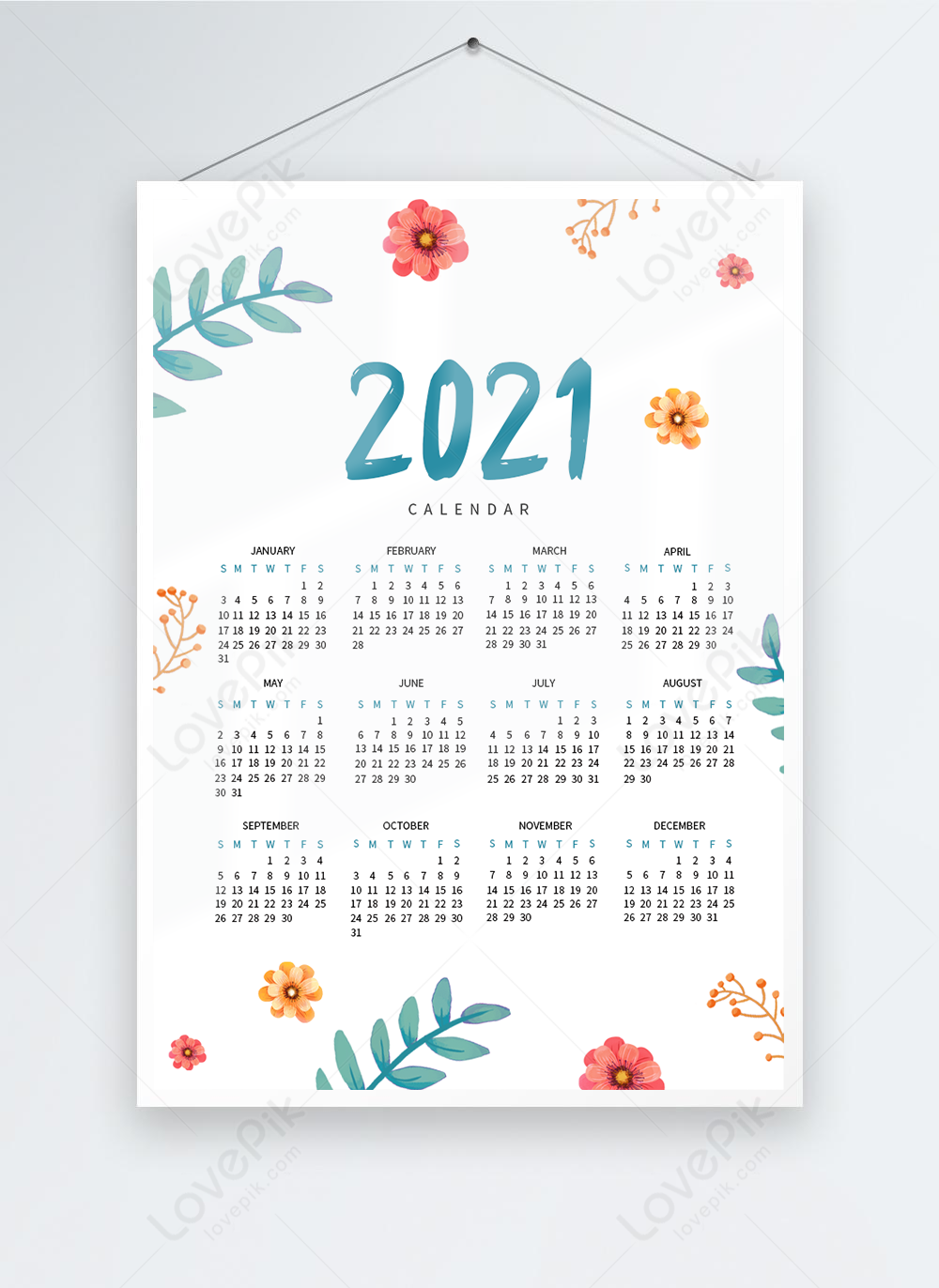Detail Contoh Gambar Kalender 2021 Nomer 3