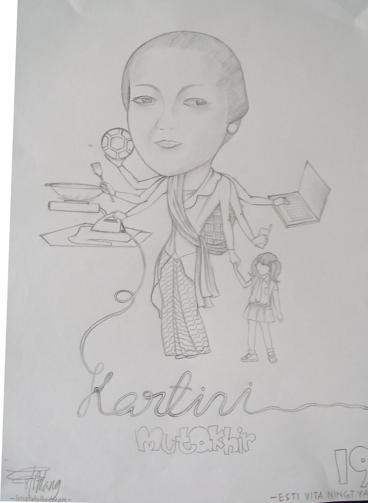 Detail Contoh Gambar Karikatur Kartini Nomer 2