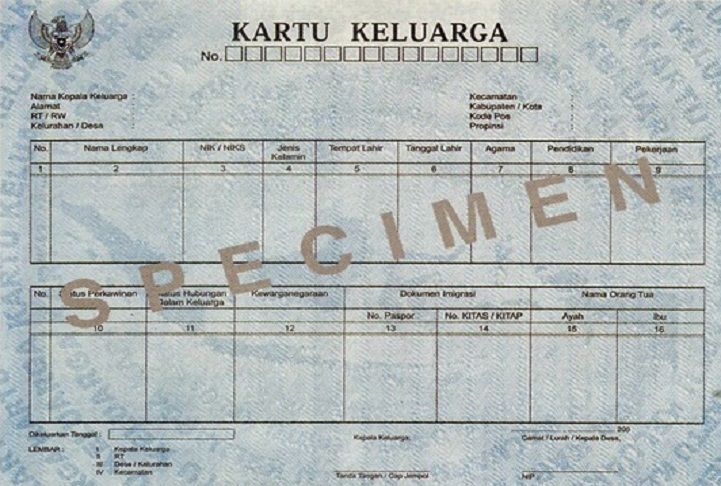 Detail Contoh Gambar Kartu Keluarga Nomer 38