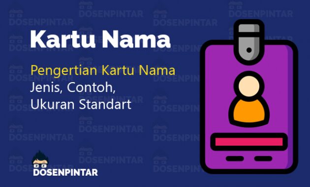 Detail Contoh Gambar Kartu Nama Nomer 55