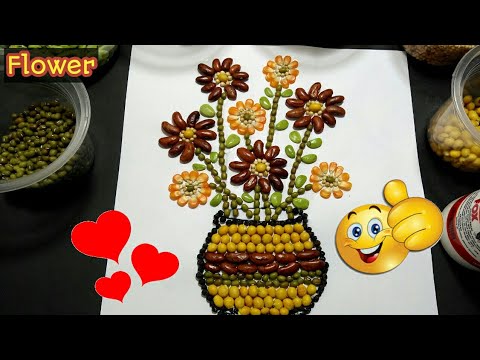Detail Contoh Gambar Kolase Bunga Matahari Dari Biji Bijian Nomer 24
