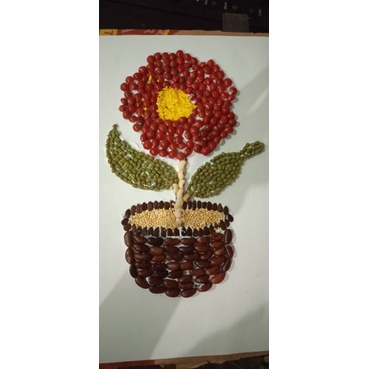 Detail Contoh Gambar Kolase Bunga Matahari Dari Biji Bijian Nomer 25