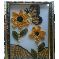 Detail Contoh Gambar Kolase Bunga Matahari Dari Biji Bijian Nomer 32