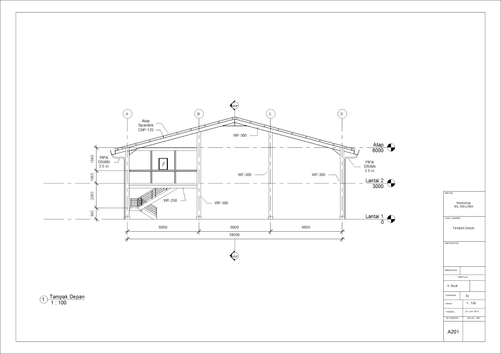 Detail Contoh Gambar Konstruksi Baja Nomer 4