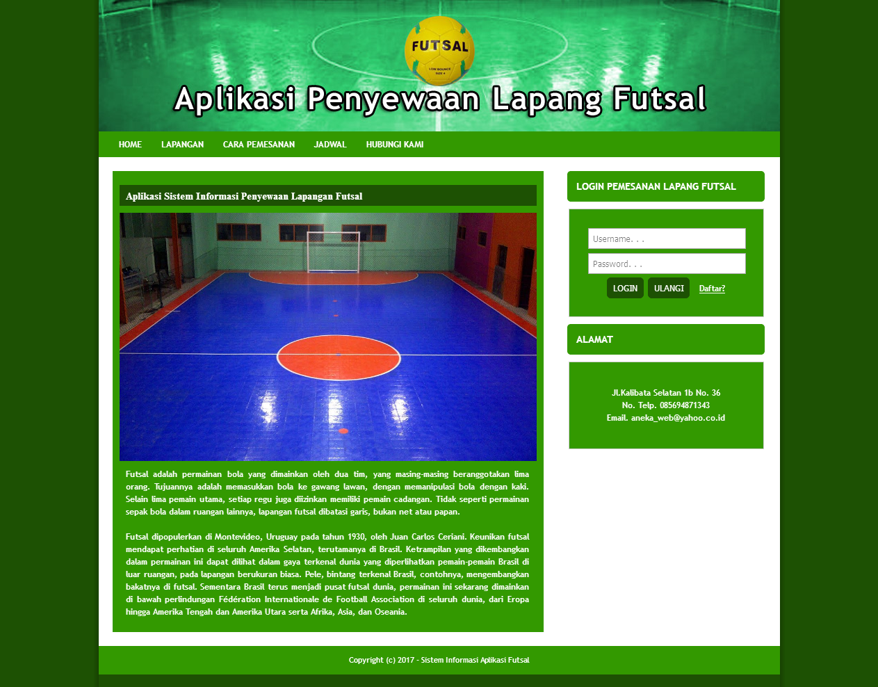 Detail Contoh Gambar Lapangan Futsal Nomer 47