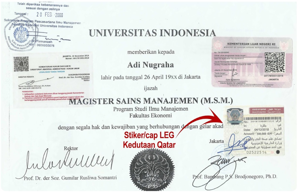 Detail Contoh Gambar Legalisir Ijazah Nomer 2