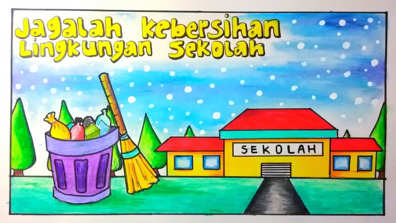 Detail Contoh Gambar Lingkungan Sekolah Nomer 4