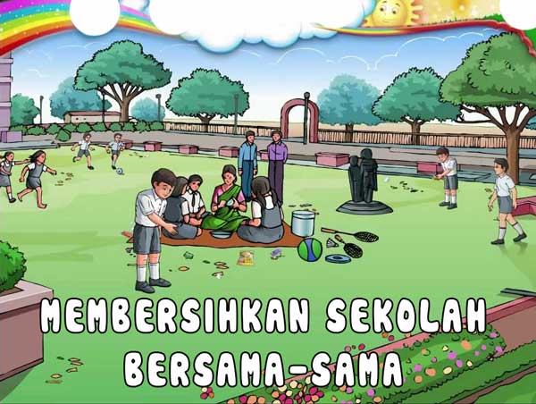 Detail Contoh Gambar Lingkungan Sekolah Nomer 47