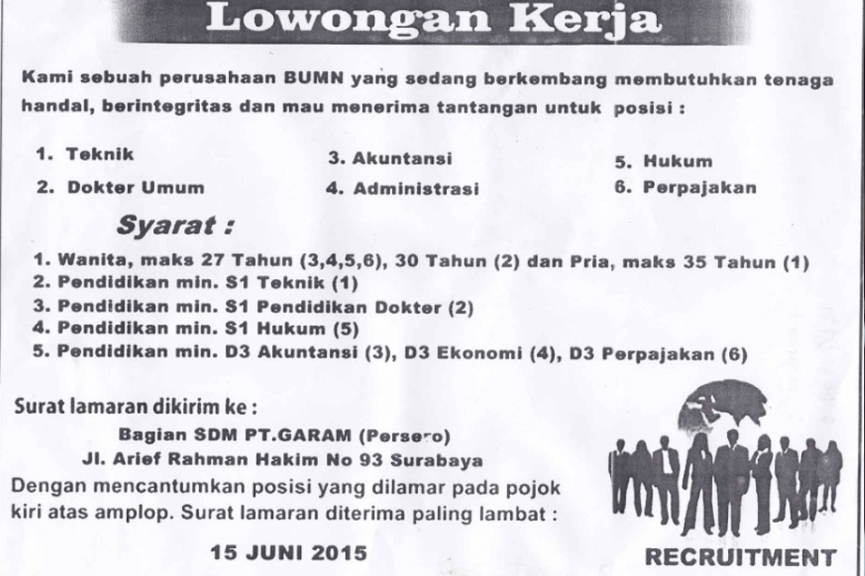 Detail Contoh Gambar Lowongan Pekerjaan Nomer 15