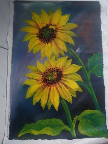 Detail Contoh Gambar Lukisan Bunga Matahari Nomer 3