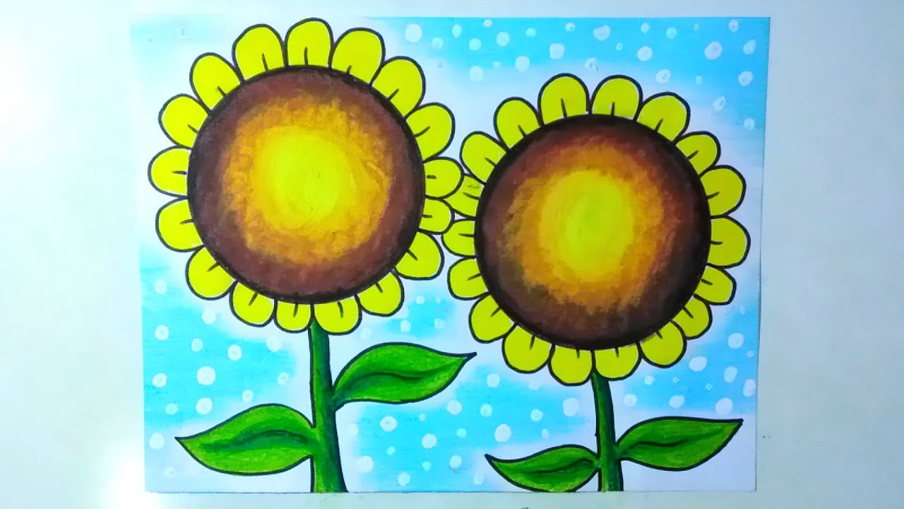Detail Contoh Gambar Lukisan Bunga Matahari Nomer 26