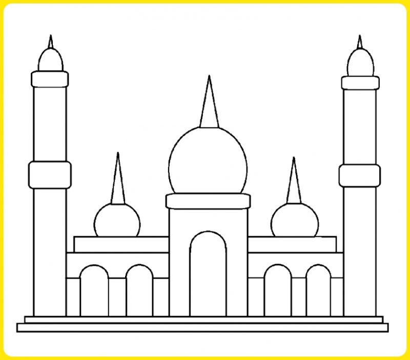 Detail Contoh Gambar Masjid Yang Mudah Nomer 26