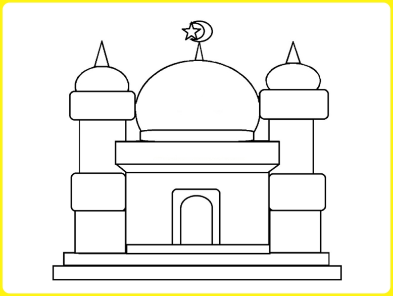 Detail Contoh Gambar Masjid Yang Mudah Nomer 28