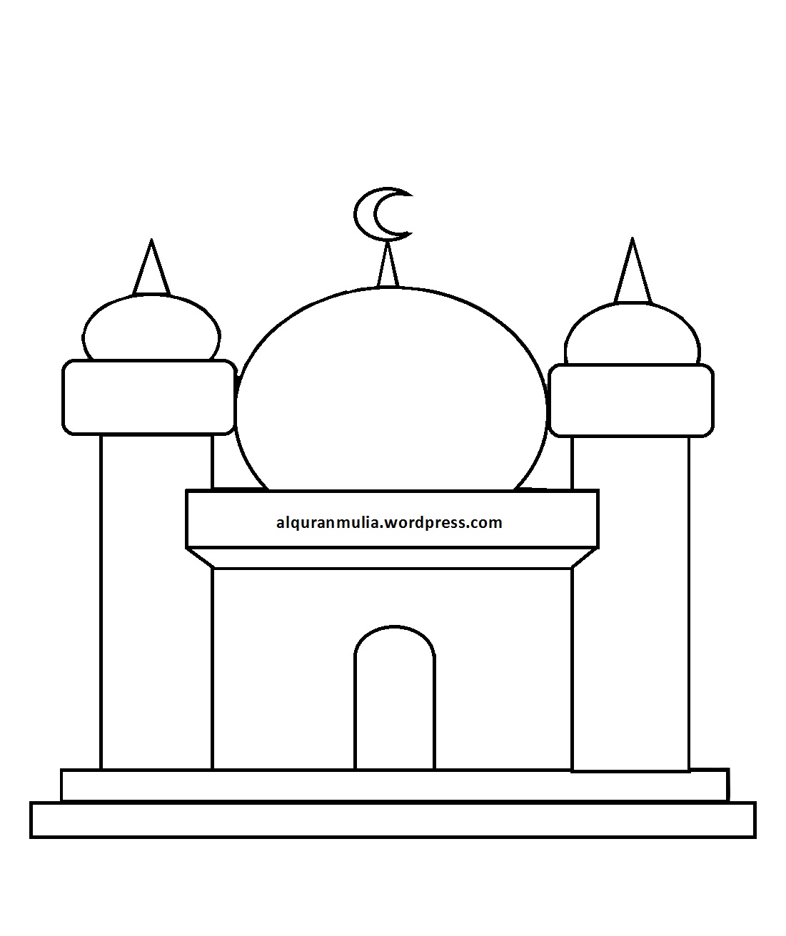 Detail Contoh Gambar Masjid Yang Mudah Nomer 5